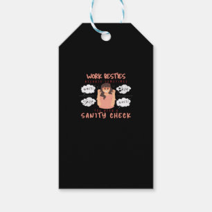 Work Besties Sanity Check Classic Gift Tags