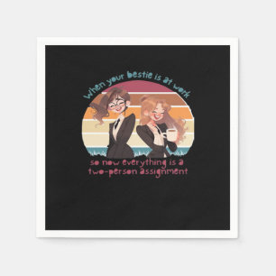 Work Besties Two-Person Classic Napkin