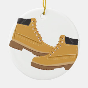 Work Boots Ceramic Ornament