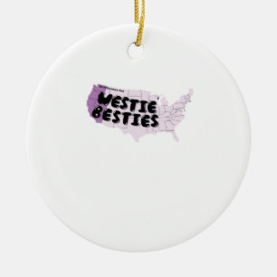 Work Buddies Westie Bestie Ceramic Ornament