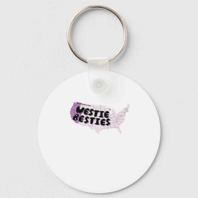 Work Buddies Westie Bestie Key Ring (Front)