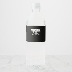 Work Buddies - Work Besties Water Bottle Label