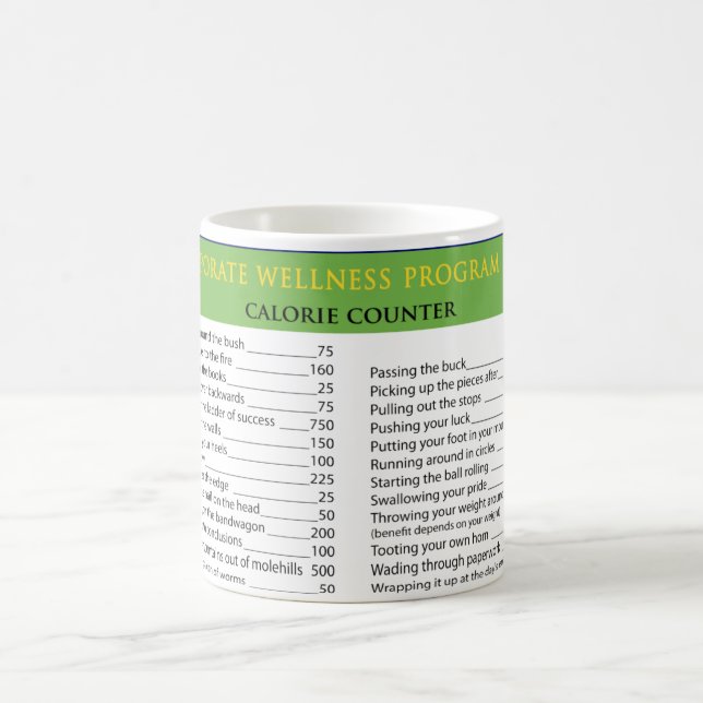 Work Calories Coffee Mug (Center)