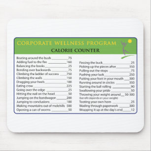 Work Calories Mouse Pad