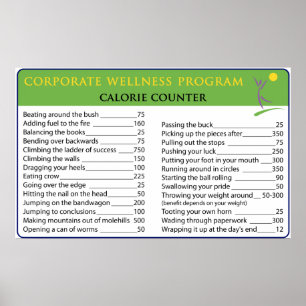 Work Calories Poster