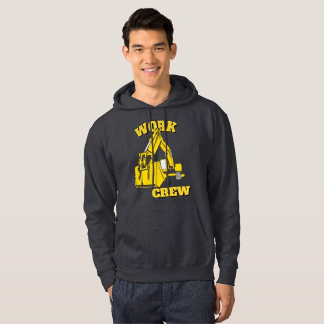 Work Crew Excavator  Hoodie (Front Full)