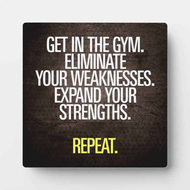 Work F#cking Harder - Workout Motivational Plaque (Front)