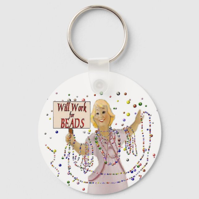 Work for Beads Key Ring (Front)