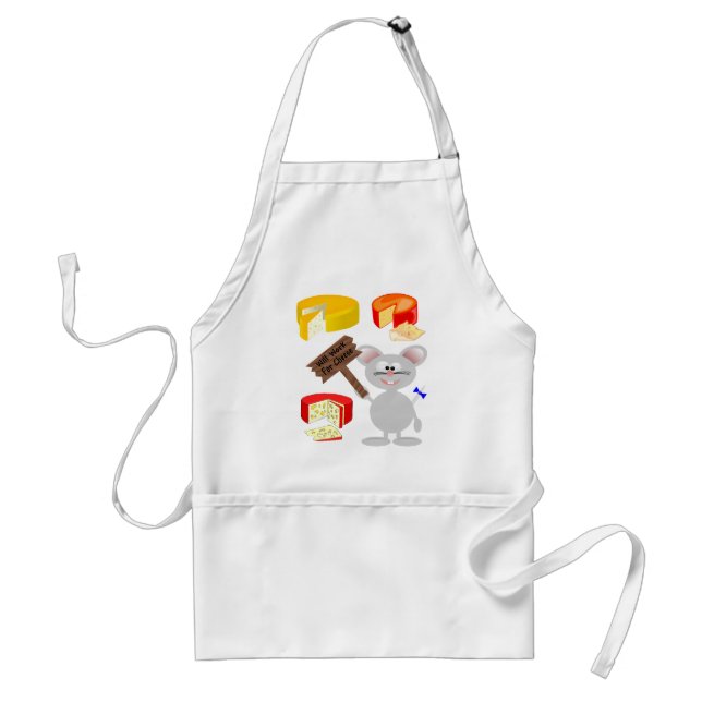 Work For Cheese Standard Apron (Front)