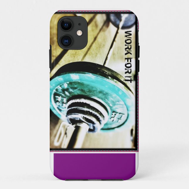 Work For It Barbell iPhone 5/5s Case (Back)