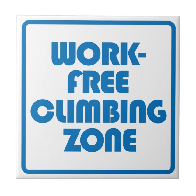 Work Free Climbing Zone Ceramic Tile (Front)