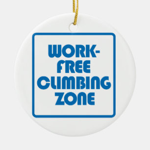 Work Free Climbing Zone Ceramic Tree Decoration