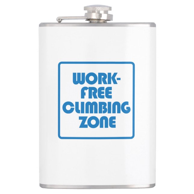 Work Free Climbing Zone Hip Flask (Front)