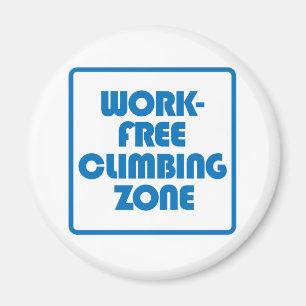 Work Free Climbing Zone Magnet