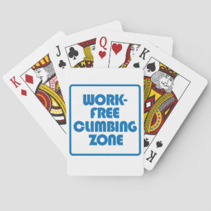 Work Free Climbing Zone Playing Cards