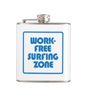 Work Free Surfing Zone Hip Flask