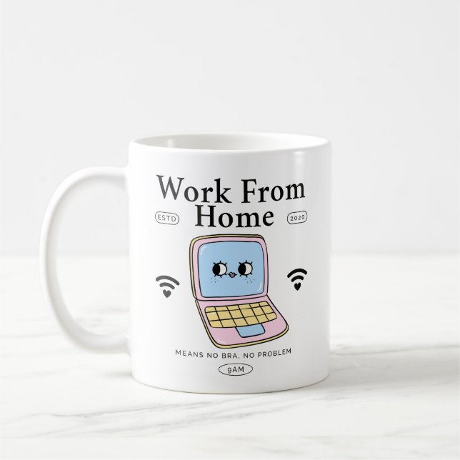 Work from home coffee mug (Left)