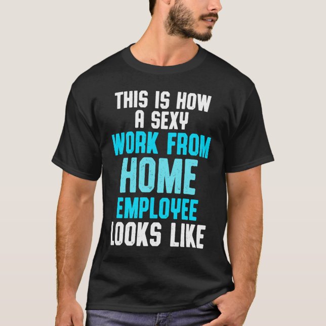Work From Home Flag Remote Working Employee T-Shirt (Front)