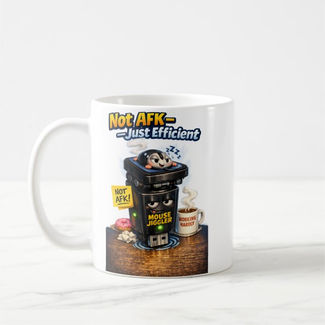 Work From Home Humour Coffee Mug (Left)