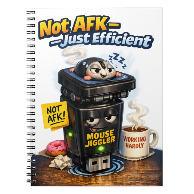 Work From Home Humour, I'm Not AFK! Notebook (Front)