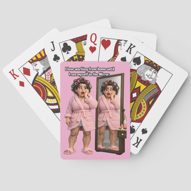 Work from Home Humour Playing Cards (Back)