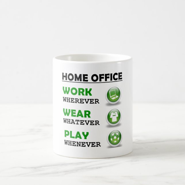 Work From Home Office Funny Coffee Mug (Center)