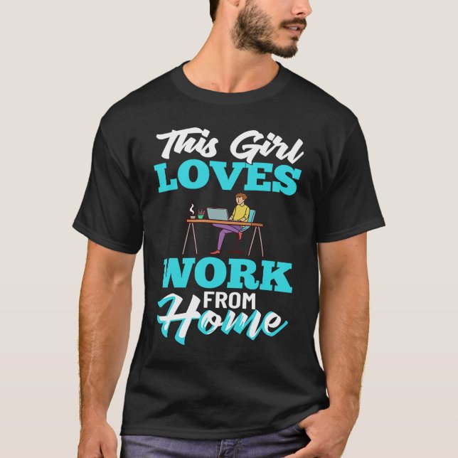 Work From Home Office Job Ideas Business Online De T-Shirt (Front)