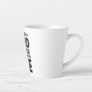 Work Hard Cat Better Life International Cat Day Latte Mug