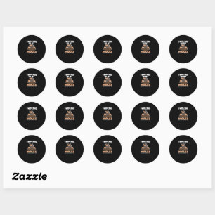 Work hard for Moles Mole in Garden Classic Round Sticker