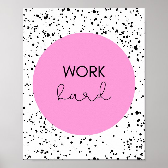 Work Hard Inspiration Poster (Front)