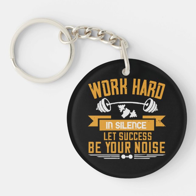 Work hard key ring (Front)
