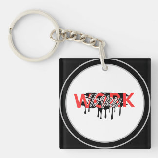 Work Hard Motivational  Key Ring