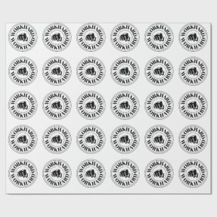 Work Hard Motivational Quote Wrapping Paper