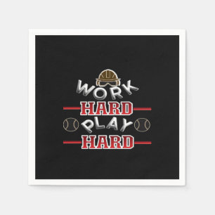 Work Hard Play Hard Classic Napkin