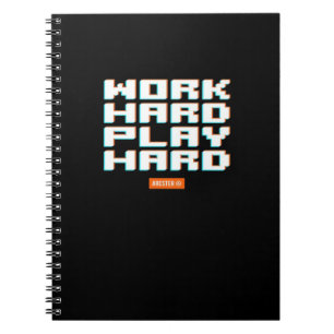Work Hard Play Hard Classic Sloth Notebook