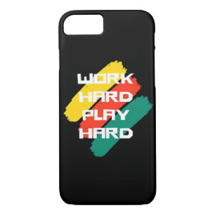 Work Hard Play Hard Cool Design Classic iPhone 8/7 Case