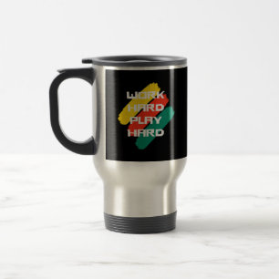 Work Hard Play Hard Cool Design Classic Travel Mug