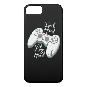 Work Hard Play Hard Essential Funny iPhone 8/7 Case