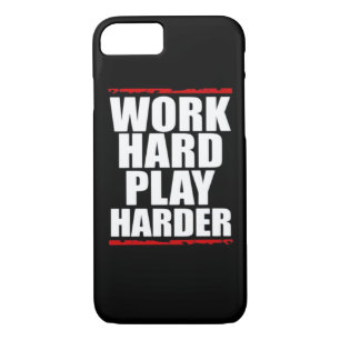 Work Hard Play Hard Essential Funny iPhone 8/7 Case