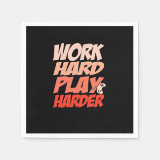 Work Hard Play Hard Essential - Labour Day Napkin