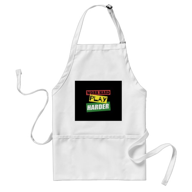 Work Hard Play Hard Essential Trend Standard Apron (Front)