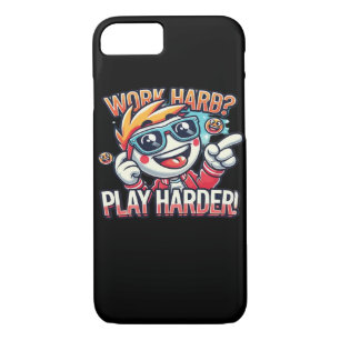 Work Hard Play Hard Essential Viral iPhone 8/7 Case