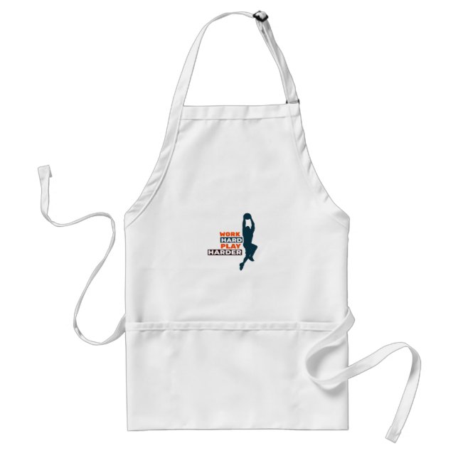 Work Hard Play So Hard Basketball Player Classic Standard Apron (Front)