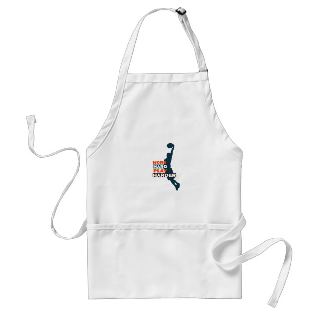 Work Hard Play So Hard Basketball Player Classic Standard Apron (Front)