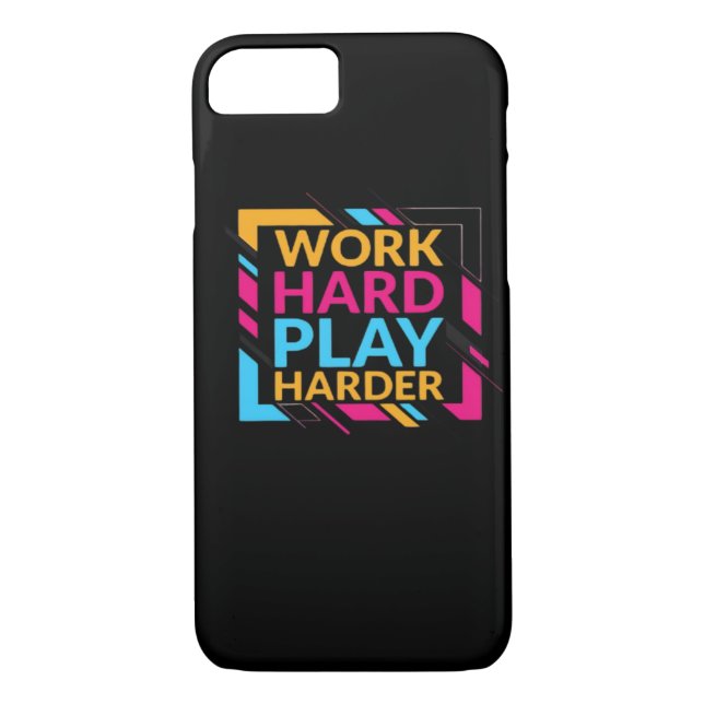 Work Hard Play so Hard Classic Case-Mate iPhone Case (Back)