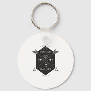 Work Hard Play So Hard Classic Key Ring