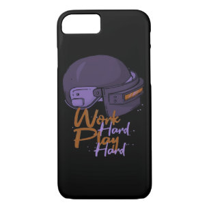 Work Hard Play so Hard Classic Quote iPhone 8/7 Case