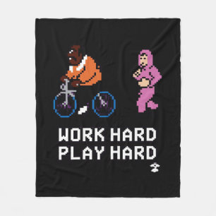 Work Hard Play so Hard - Cloud Nine Classic Fleece Blanket
