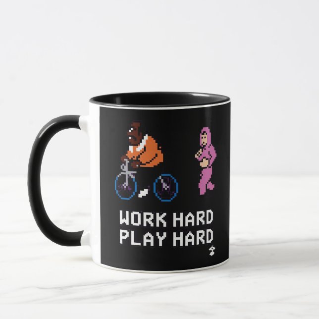 Work Hard Play so Hard - Cloud Nine Classic Mug (Left)