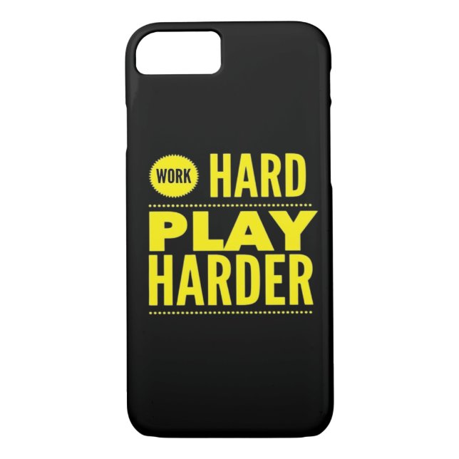 Work Hard Play So Hard Design Case-Mate iPhone Case (Back)